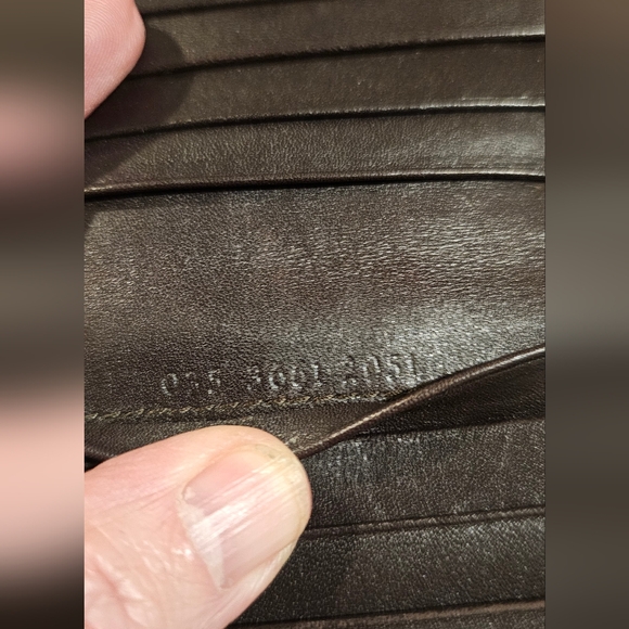 Authentic  Gucci Wallet Brown Silver Mens Used - Picture 7 of 7